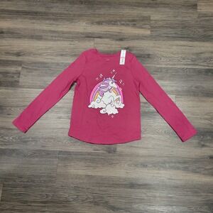 Kohl's Unicorn Graphic Tee Long‎ Sleeve Top Girl's Size 8 NWT